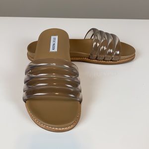 Steve Madden Drips Clear Slide Size 7